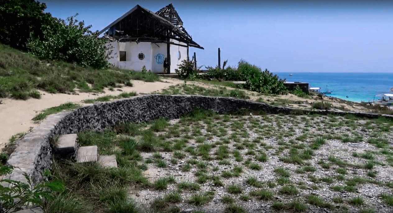 abandoned pool and beach house on fortune island nasugbu batangas philippines